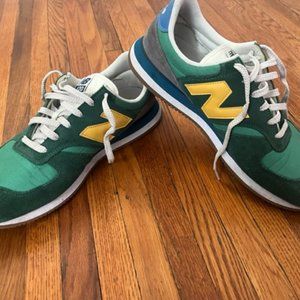 New Balance 420, Mens, 13, Green/Gold/Blue